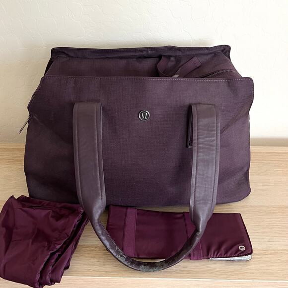 Lululemon Go Getter Bag 26L Heathered Black Cherry with Heatproof Pocket - Picture 1 of 13